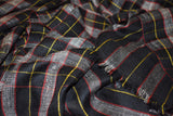 Pashmina check stole handwoven 28x80 inch