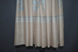Embroidered stole fine wool 28x80 inch