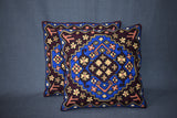 Chain stitch cushion covers set of 2pcs