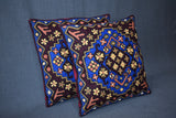 Chain stitch cushion covers set of 2pcs