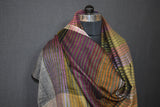 Pashmina stole check handwoven 28X80 inch