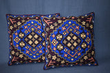 Chain stitch cushion covers set of 2pcs
