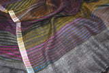 Pashmina stole check handwoven 28X80 inch