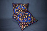 Chain stitch cushion covers set of 2pcs