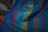 Antique pashmina trim shawl 40x80 inch