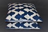 Chain stitch cushion covers set of 2pcs
