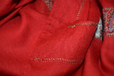 Antique pashmina trim shawl 28x80 inch