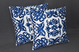 Chain stitch cushion covers set of 2pcs