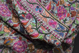 embroidered pashmina white jamma shawl 40X80 inch