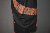 Anqtique pashmina trim shawl 28x80 inch