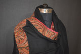 Anqtique pashmina trim shawl 28x80 inch