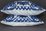 Chain stitch cushion covers set of 2pcs