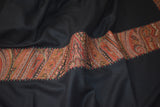 Anqtique pashmina trim shawl 28x80 inch