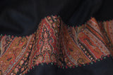 Anqtique pashmina trim shawl 28x80 inch