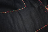 Anqtique pashmina trim shawl 28x80 inch
