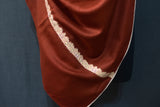 Antique shawl finewool trim 28x80 inch