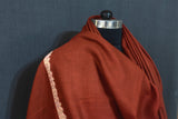 Antique shawl finewool trim 28x80 inch