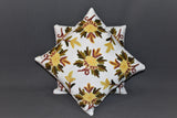 Chain stitch cushion covers set of 2pcs