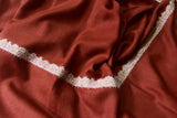 Antique shawl finewool trim 28x80 inch