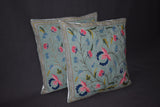Chain stitch cushion covers set of 2pcs