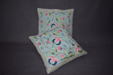 Chain stitch cushion covers set of 2pcs