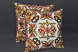 Chain stitch cushion covers set of 2pcs