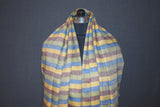 Hand woven pashmina check shawl 40x80 inch