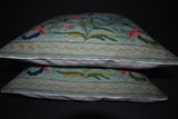Chain stitch cushion covers set of 2pcs