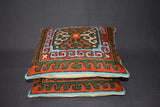 Chain stitch cushion covers set of 2pcs