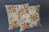 Chain stitch cushion covers set of 2pcs