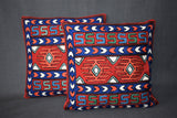 Chain stitch cushion covers set of 2pcs