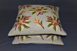 Chain stitch cushion covers set of 2pcs