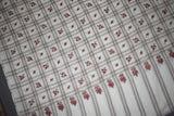 Embroidered shawl fine wool check 40x80 inch