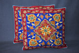 Chain stitch cushion covers set of 2pcs