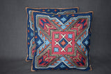 Chain stitch cushion covers set of 2pcs
