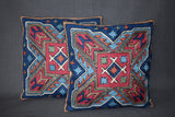 Chain stitch cushion covers set of 2pcs