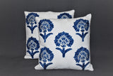 Chain stitch cushion covers set of 2pcs