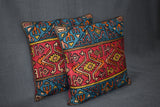 Chain stitch cushion covers set of 2pcs