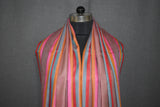 Hand woven pashmina stripe shawl 40x80 inch