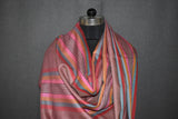Hand woven pashmina stripe shawl 40x80 inch