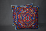 Chain stitch cushion covers set of 2pcs