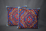 Chain stitch cushion covers set of 2pcs