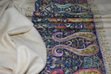 Hand embroidered pashmina shawl 40X80 inch paldar
