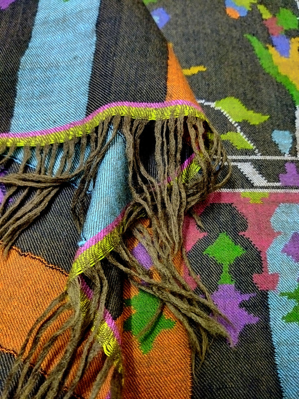 Kani weave pashmina shawl allover 40x80 inch
