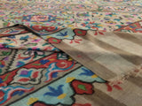 Kani weave pashmina shawl stripe 40x80 inch