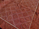 Pashmina silk hand embroidered shawl 40x80 inch