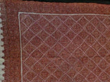 Pashmina silk hand embroidered shawl 40x80 inch