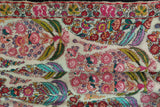 Embroidered pashmina white jamma shawl 40X80 inch