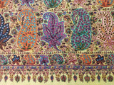 pashmina shawl Embroidered chinar jamma kalamkari shawl