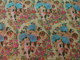 Embroidered pashmina white jamma gul kalamkari shawl 40X80 inch
